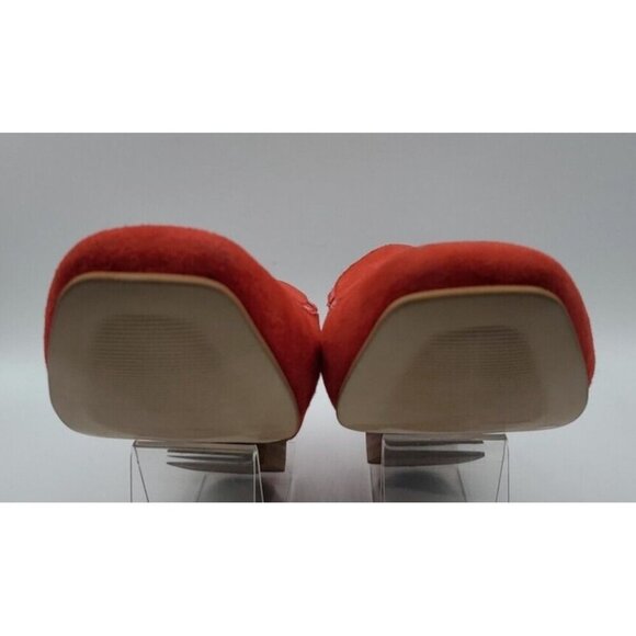 Boden Red Suede Leather Flat Slip On Loafer Women's Shoe Size 38 / 7.5 - Picture 8 of 14